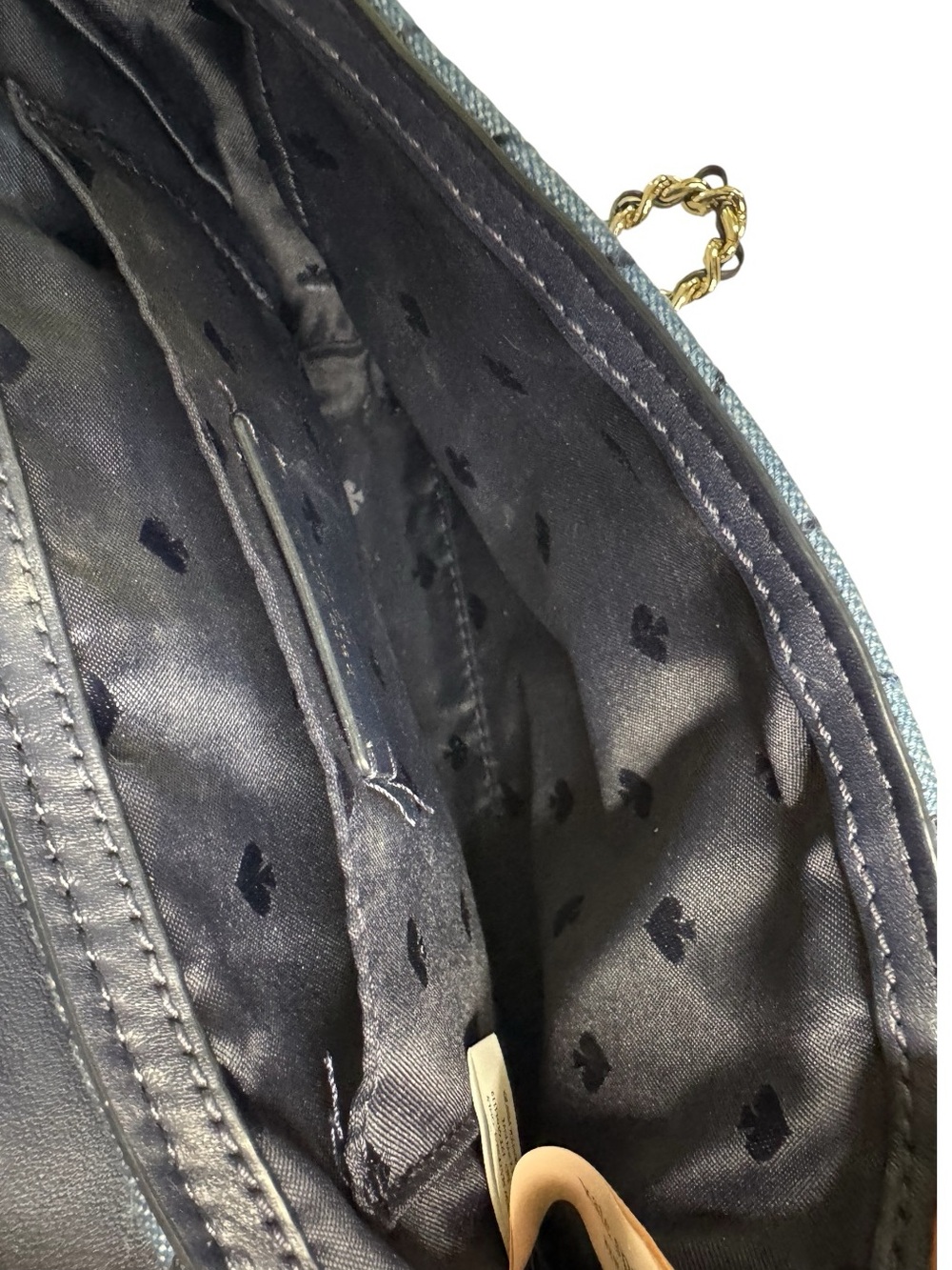 Kate Spade Mini Emelyn Quilted Denim Crossbody Bag - Picture 13 of 17